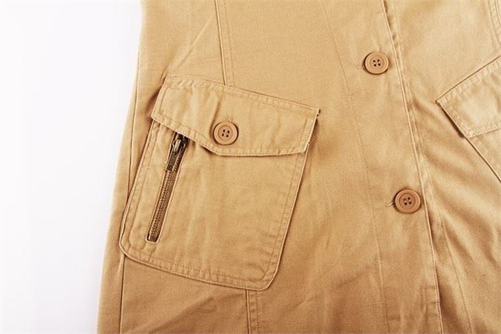 Ladies Longline Chino Jacket