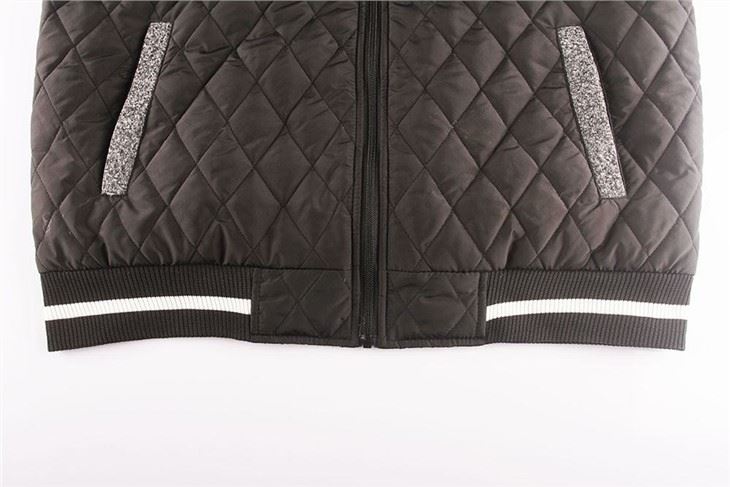 Men's Padded Comb Knit Sleeve Hoodies Jackets
